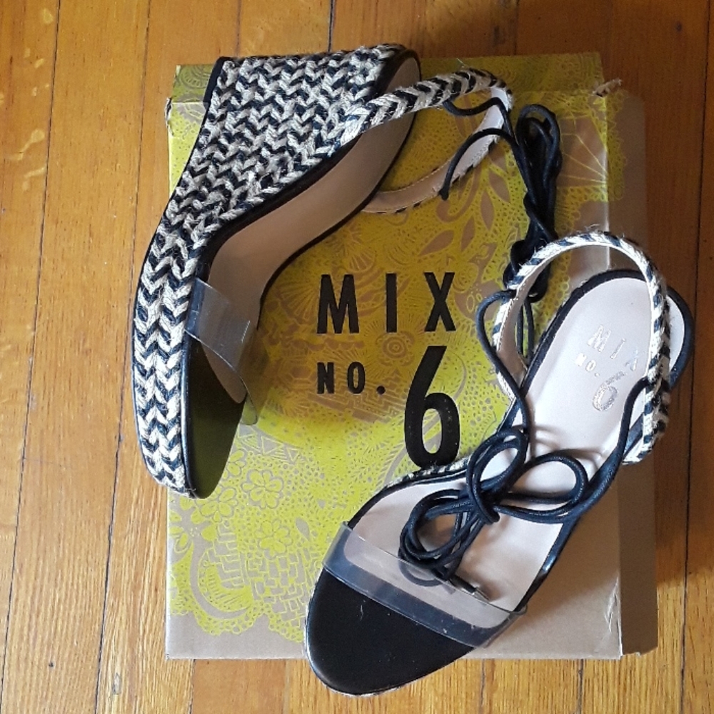 🌻EUC | MIX NO. 6 SAMIRA Espadrille Wedge Sandal 6.5🌻